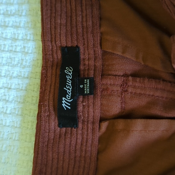 NWOT - Madewell Corduroy high-rise tapered pants - Size 4 - Picture 9 of 10